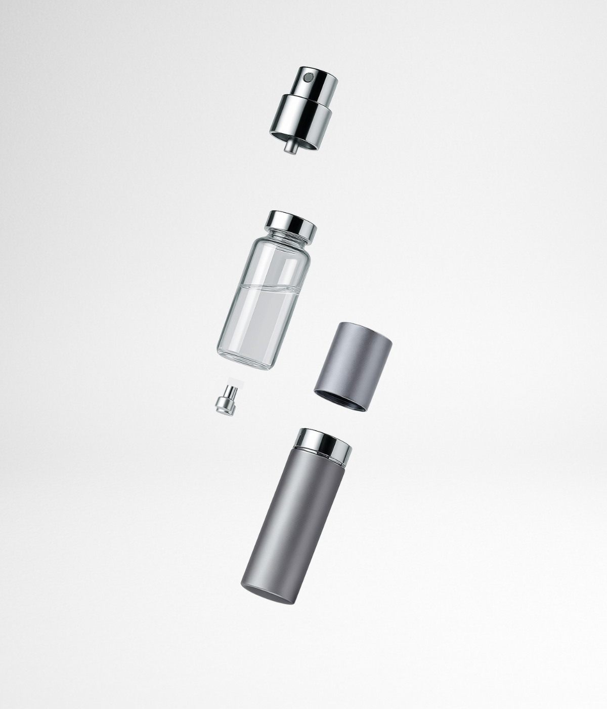 Parfümzerstäuber Nachfüllbar - Grau 5ml